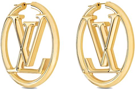 gold lv hoop earrings|louis vuitton gold hoop earrings.